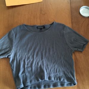 Grey Topshop Crop Top